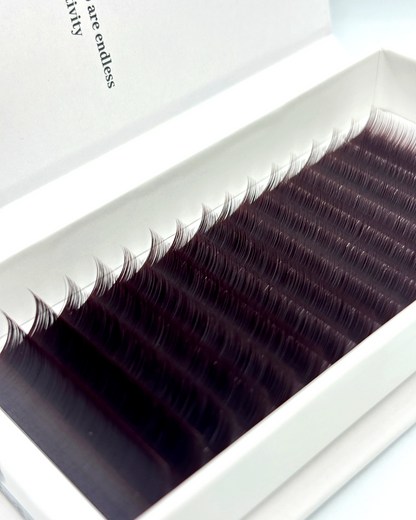 Moonlight | Brown Camellia Lash Trays (0.07)